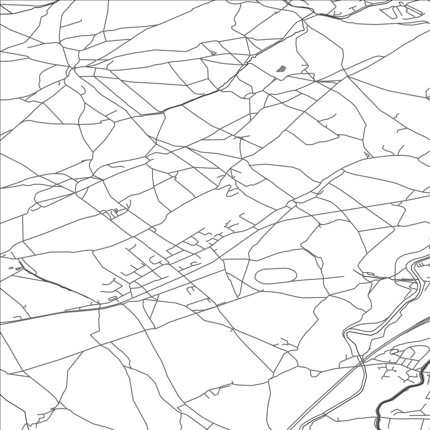 ROAD MAP OF OLD LAUND BOOTH, UNITED KINGDOM BY MAPBAKES