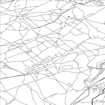 ROAD MAP OF OLD LAUND BOOTH, UNITED KINGDOM BY MAPBAKES