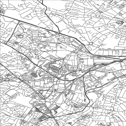 ROAD MAP OF OLDBURY, UNITED KINGDOM BY MAPBAKES