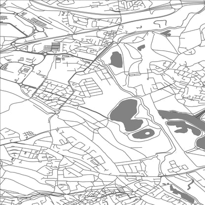 ROAD MAP OF ORGREAVE, UNITED KINGDOM BY MAPBAKES