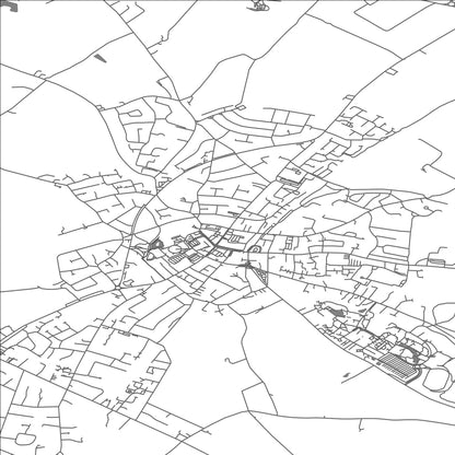 ROAD MAP OF ORMSKIRK, UNITED KINGDOM BY MAPBAKES