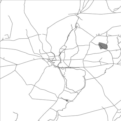 ROAD MAP OF ORTON, UNITED KINGDOM BY MAPBAKES