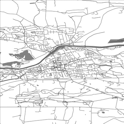 ROAD MAP OF OTLEY, UNITED KINGDOM BY MAPBAKES