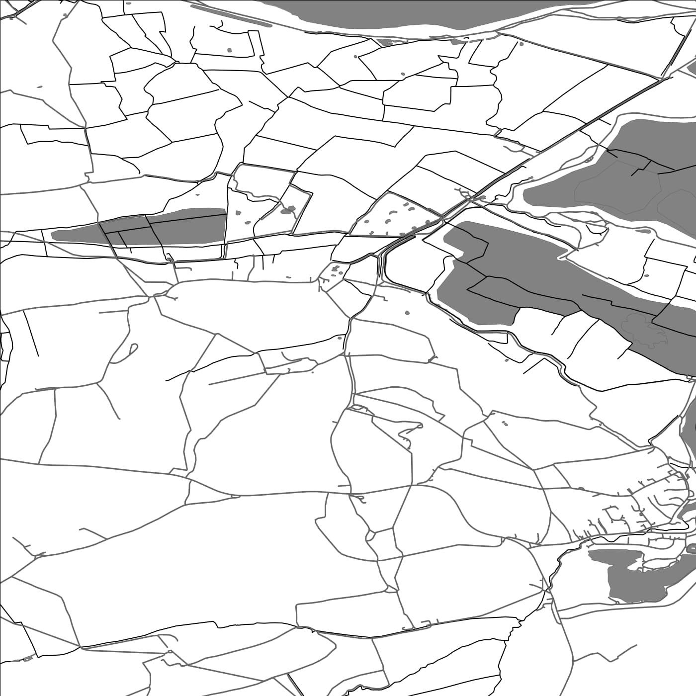 ROAD MAP OF OTTERHAMPTON, UNITED KINGDOM BY MAPBAKES