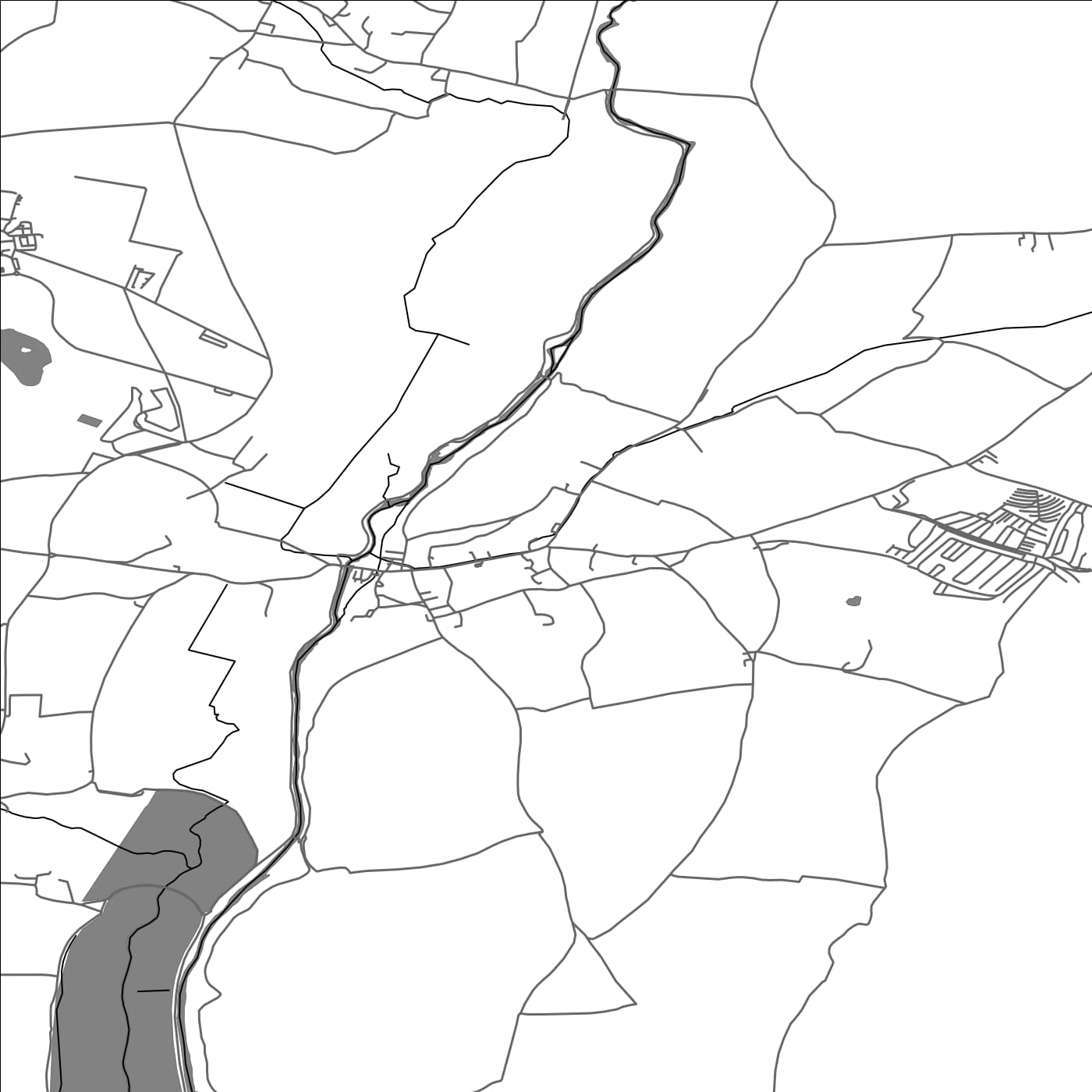 ROAD MAP OF OTTERTON, UNITED KINGDOM BY MAPBAKES