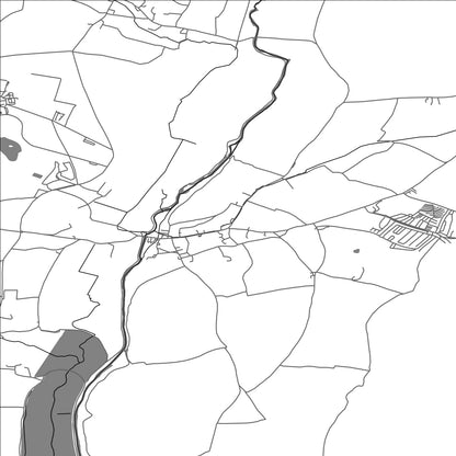 ROAD MAP OF OTTERTON, UNITED KINGDOM BY MAPBAKES