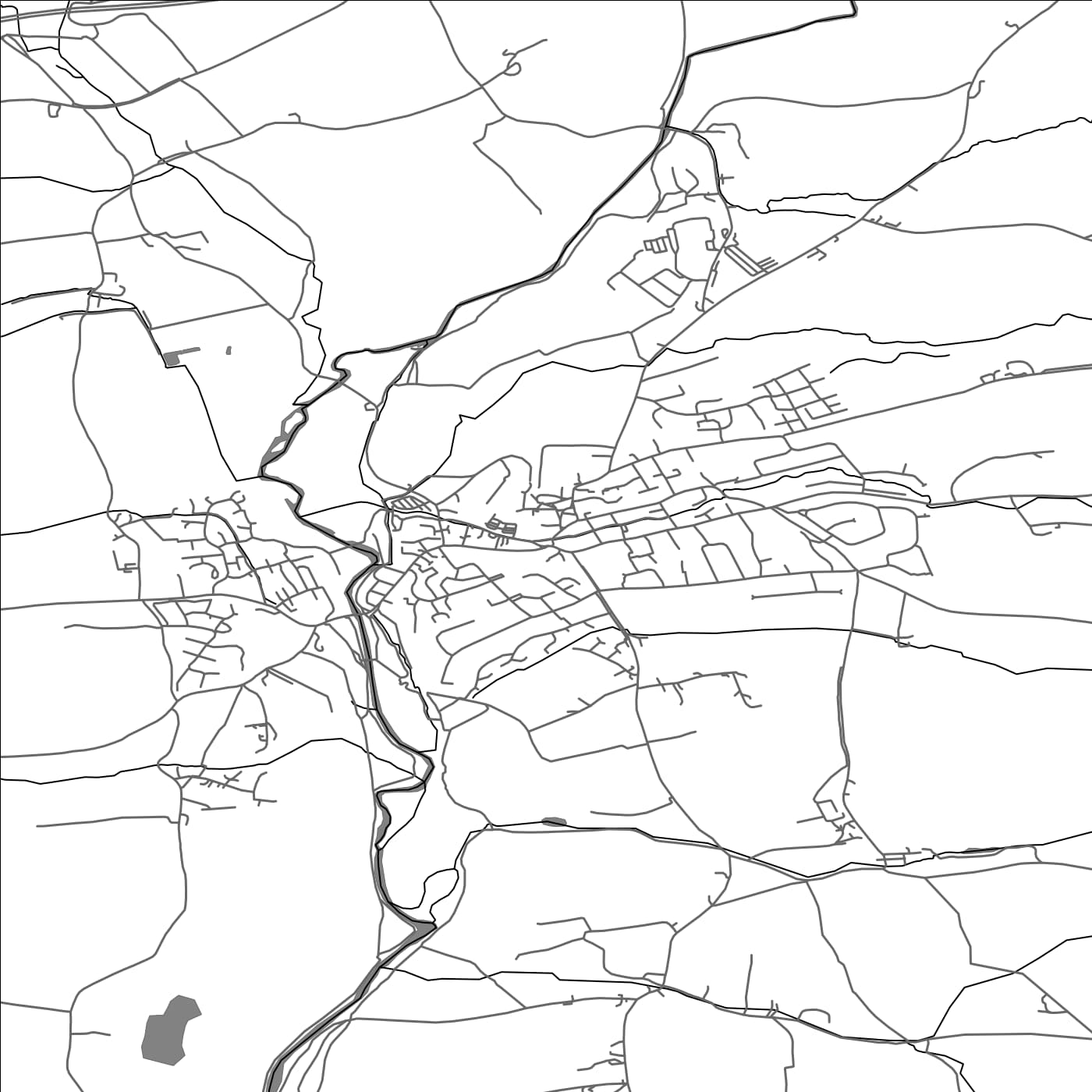 ROAD MAP OF OTTERY ST MARY, UNITED KINGDOM BY MAPBAKES