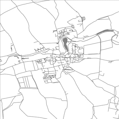 ROAD MAP OF OVERTON, UNITED KINGDOM BY MAPBAKES