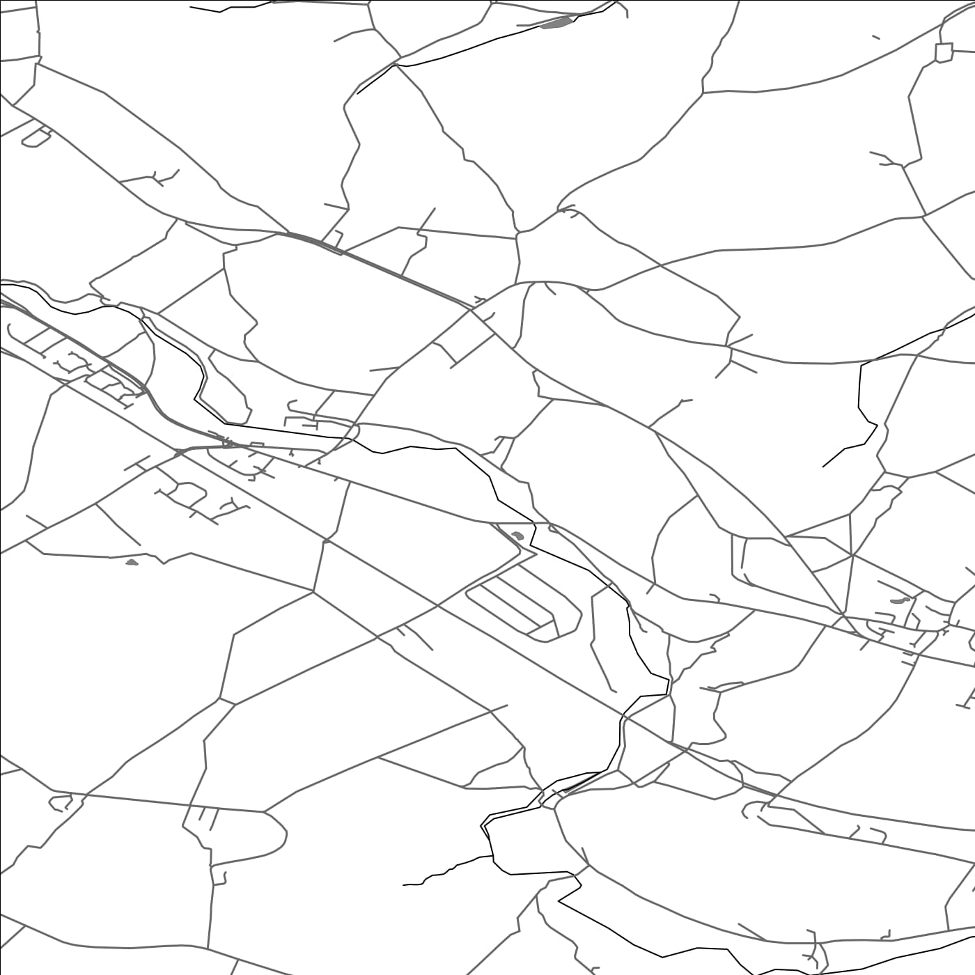 ROAD MAP OF OXSPRING, UNITED KINGDOM BY MAPBAKES