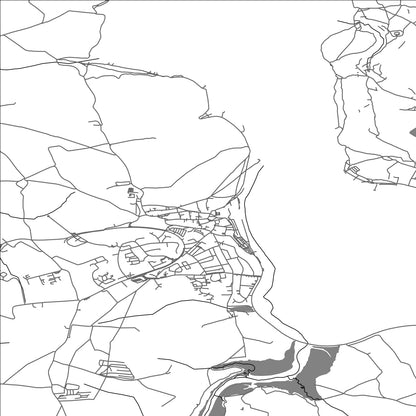 ROAD MAP OF PADSTOW, UNITED KINGDOM BY MAPBAKES