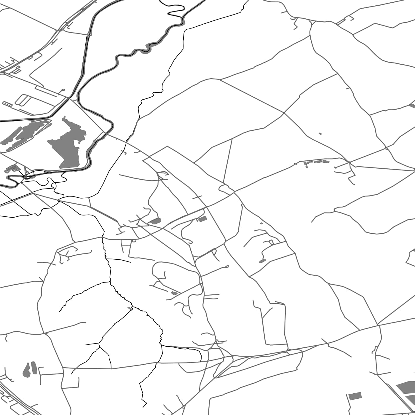 ROAD MAP OF PADWORTH, UNITED KINGDOM BY MAPBAKES