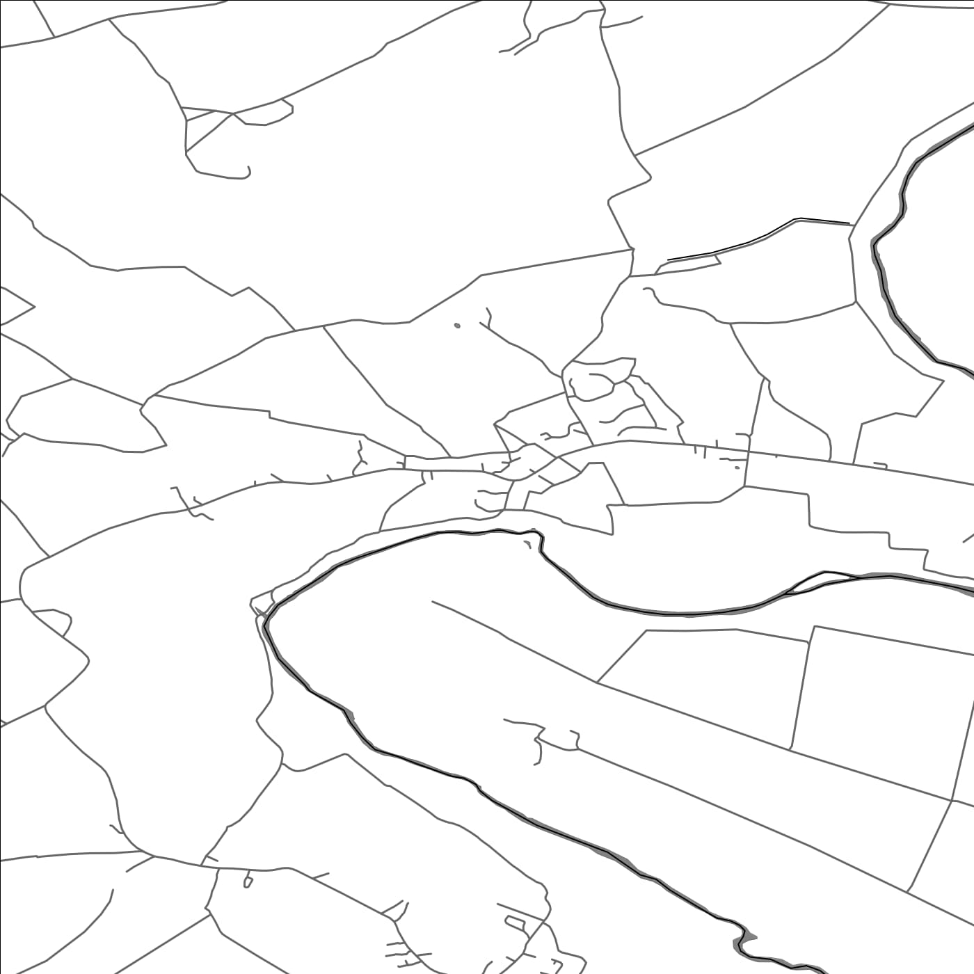 ROAD MAP OF PAVENHAM, UNITED KINGDOM BY MAPBAKES