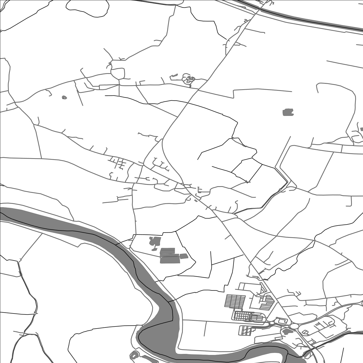 ROAD MAP OF PAWLETT, UNITED KINGDOM BY MAPBAKES