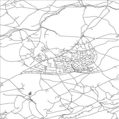 ROAD MAP OF PEASEDOWN ST JOHN, UNITED KINGDOM BY MAPBAKES