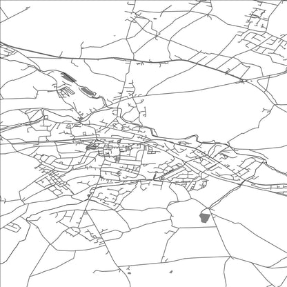 ROAD MAP OF PENISTONE, UNITED KINGDOM BY MAPBAKES