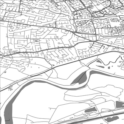 ROAD MAP OF PENKETH, UNITED KINGDOM BY MAPBAKES