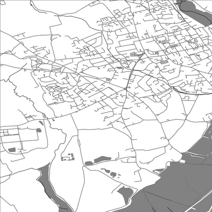 ROAD MAP OF PENNINGTON, UNITED KINGDOM BY MAPBAKES