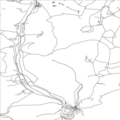 ROAD MAP OF PENTEWAN VALLEY, UNITED KINGDOM BY MAPBAKES