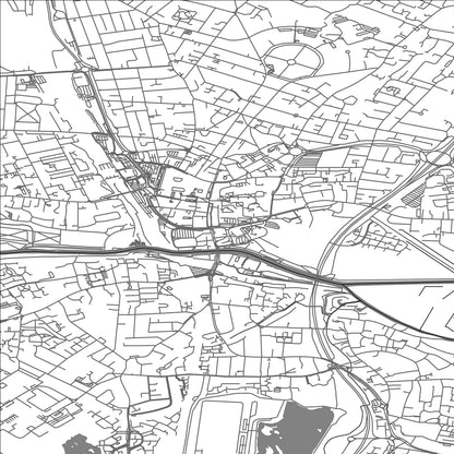 ROAD MAP OF PETERBOROUGH, UNITED KINGDOM BY MAPBAKES