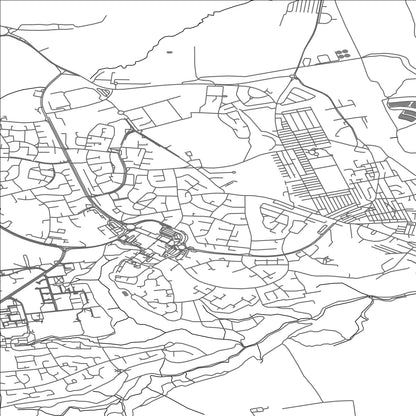 ROAD MAP OF PETERLEE, UNITED KINGDOM BY MAPBAKES