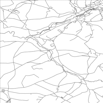 ROAD MAP OF PITCOMBE, UNITED KINGDOM BY MAPBAKES