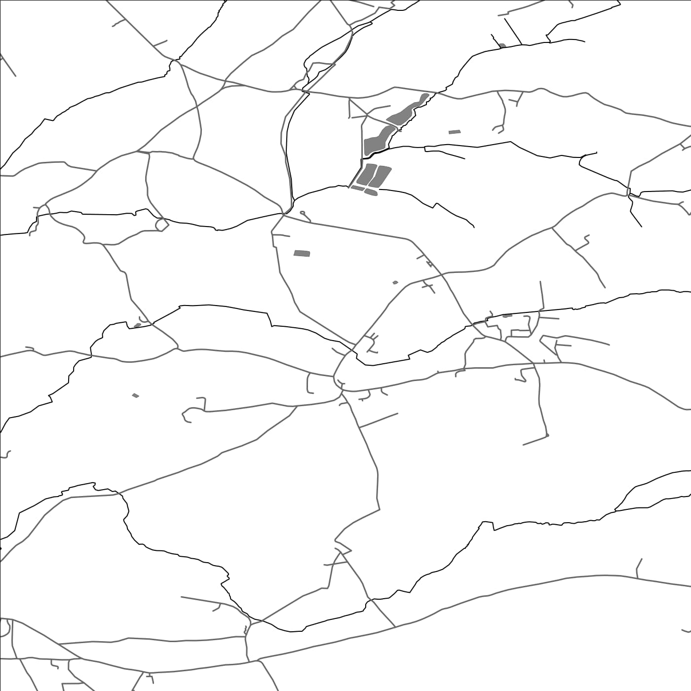 ROAD MAP OF PLYMTREE, UNITED KINGDOM BY MAPBAKES