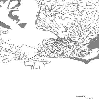 ROAD MAP OF POOLE, UNITED KINGDOM BY MAPBAKES