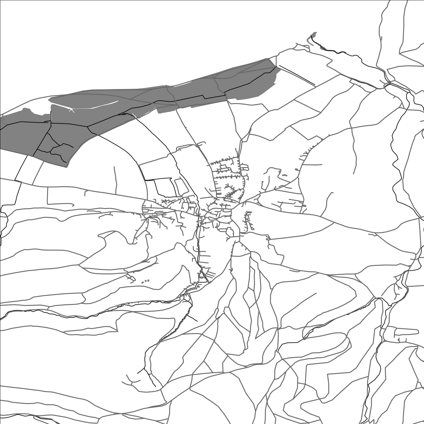 ROAD MAP OF PORLOCK, UNITED KINGDOM BY MAPBAKES