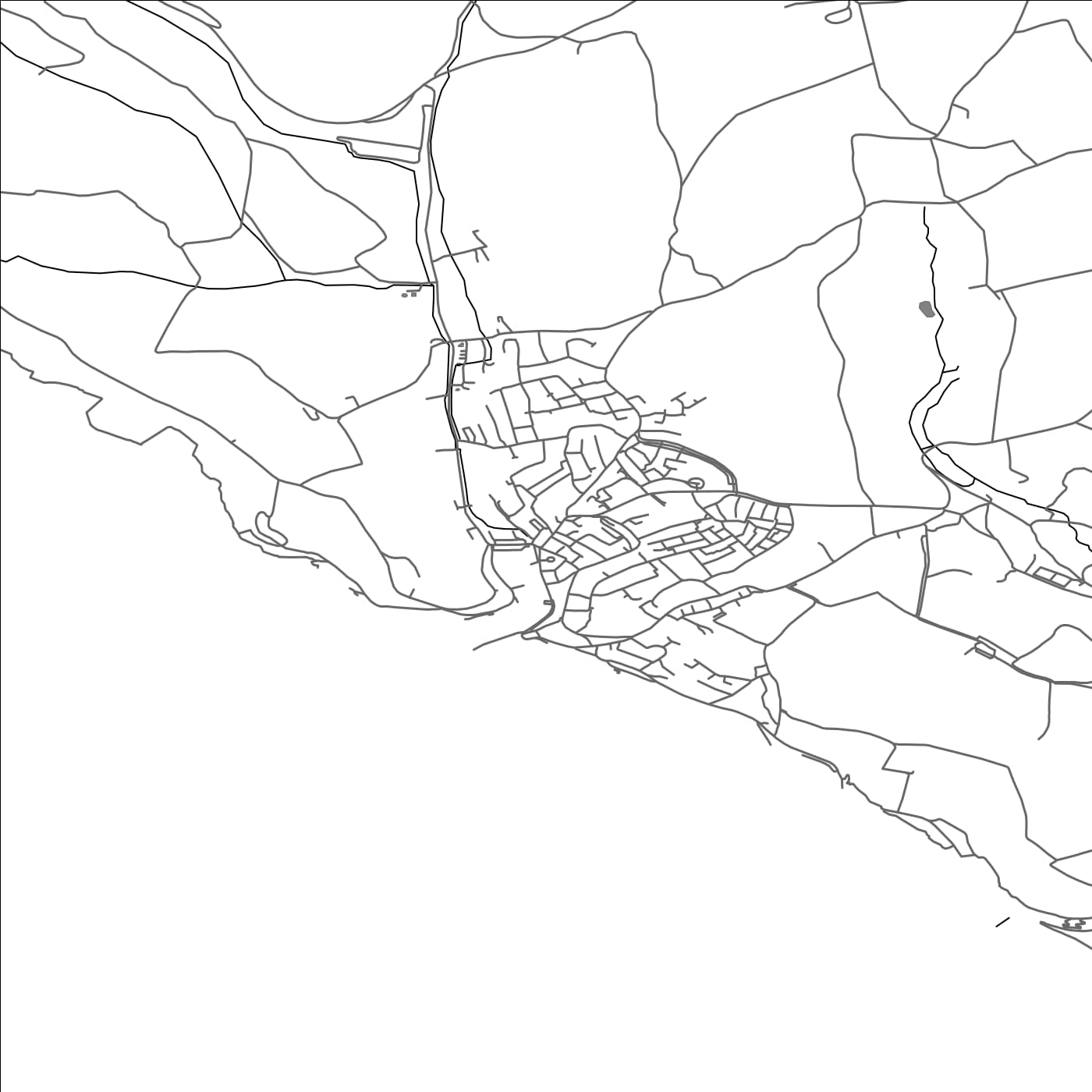 ROAD MAP OF PORTHLEVEN, UNITED KINGDOM BY MAPBAKES