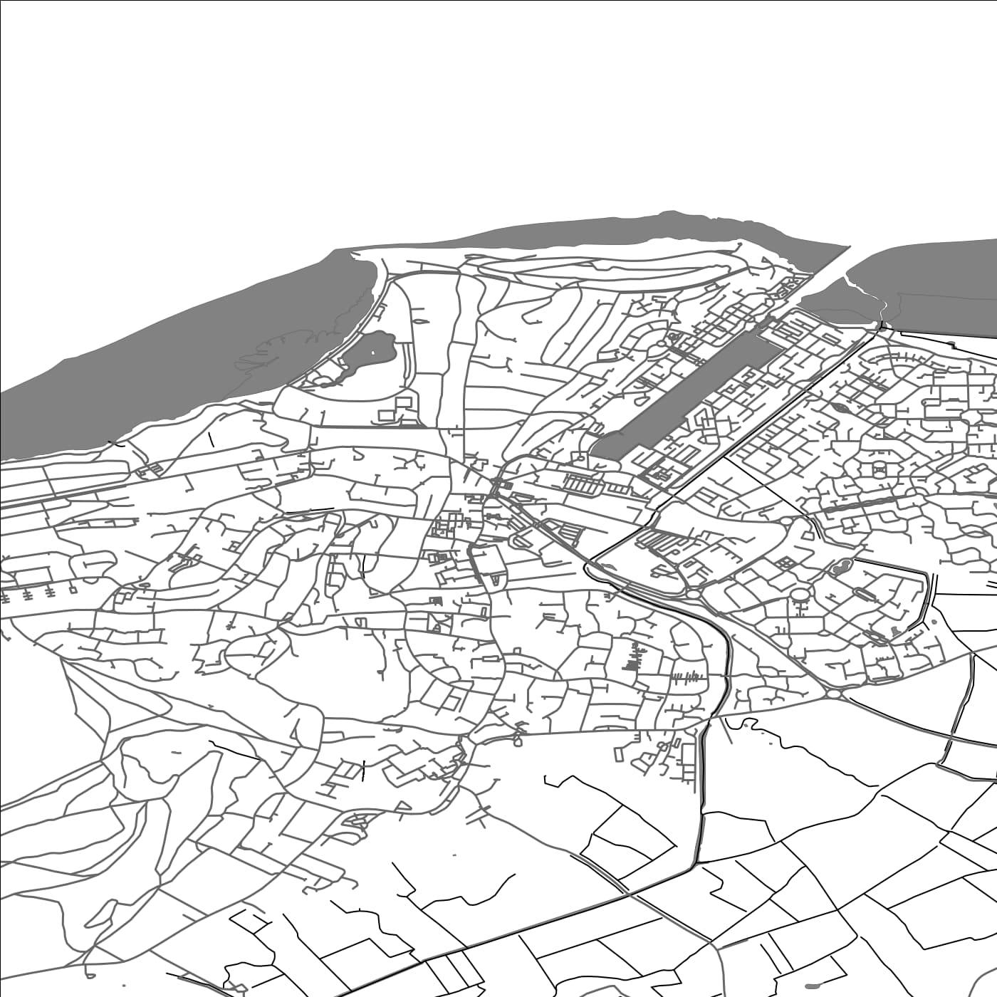 ROAD MAP OF PORTISHEAD, UNITED KINGDOM BY MAPBAKES