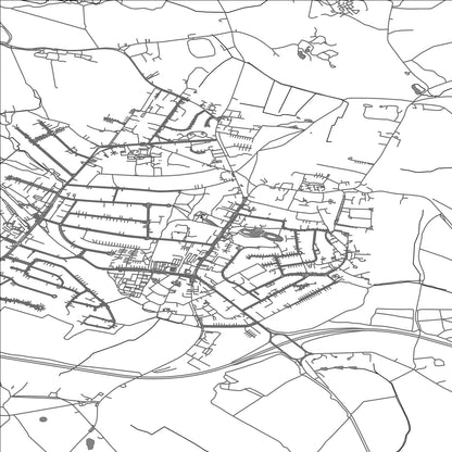 ROAD MAP OF POTTERS BAR, UNITED KINGDOM BY MAPBAKES