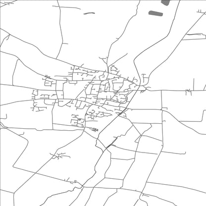 ROAD MAP OF POTTON, UNITED KINGDOM BY MAPBAKES