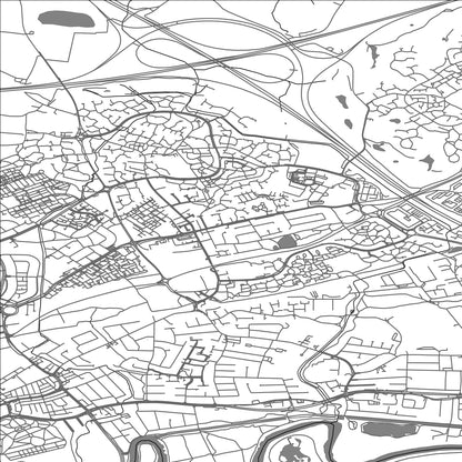 ROAD MAP OF POULTON-WITH-FEARNHEAD, UNITED KINGDOM BY MAPBAKES