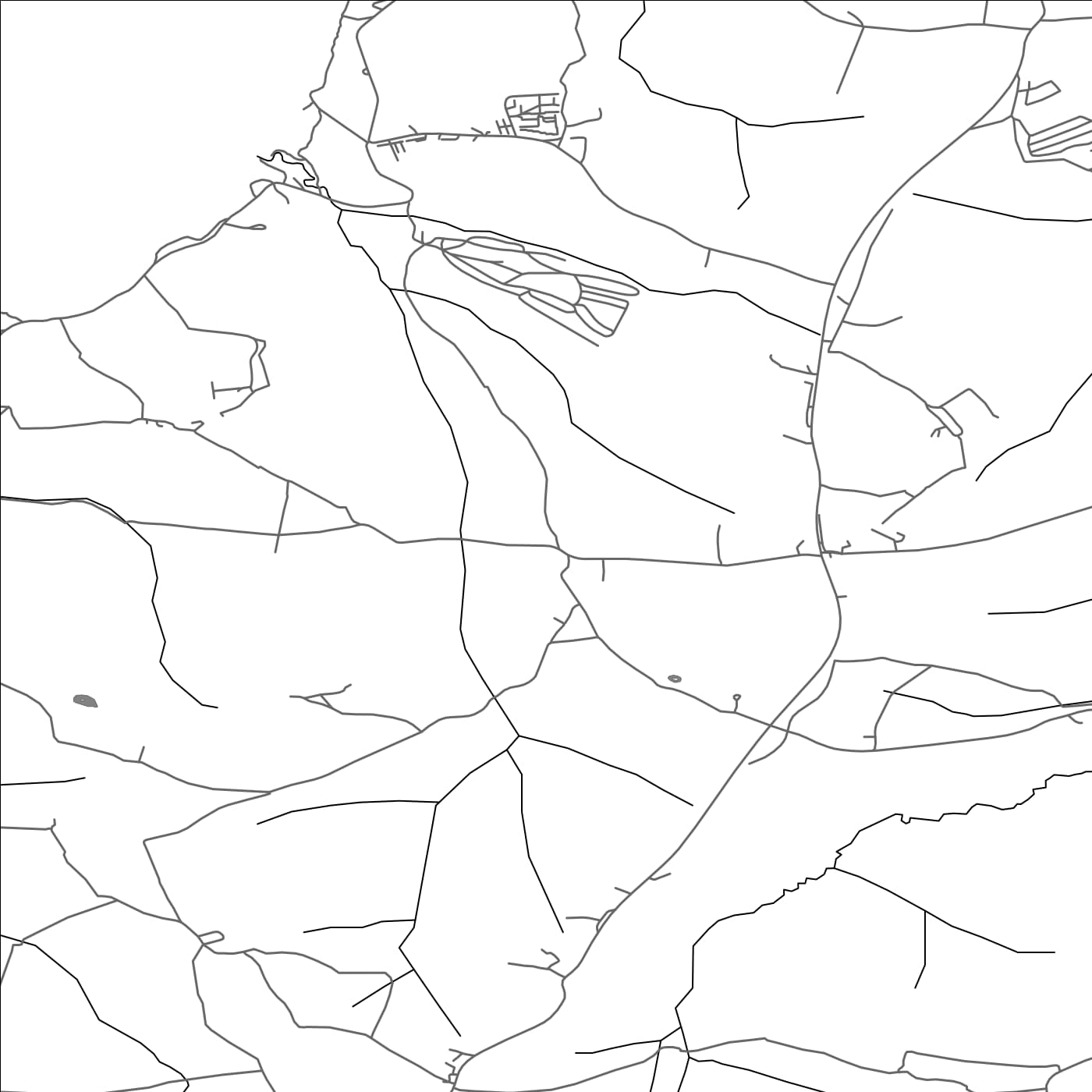 ROAD MAP OF POUNDSTOCK, UNITED KINGDOM BY MAPBAKES