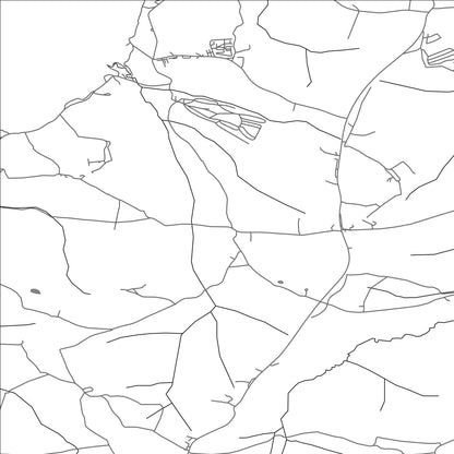 ROAD MAP OF POUNDSTOCK, UNITED KINGDOM BY MAPBAKES