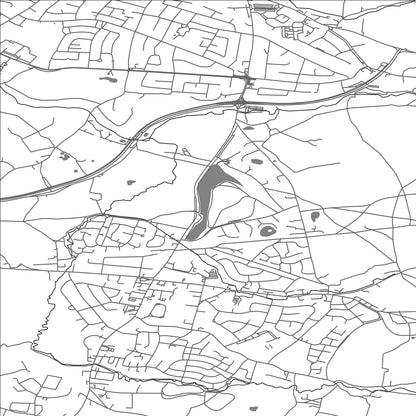 ROAD MAP OF POYNTON WITH WORTH, UNITED KINGDOM BY MAPBAKES