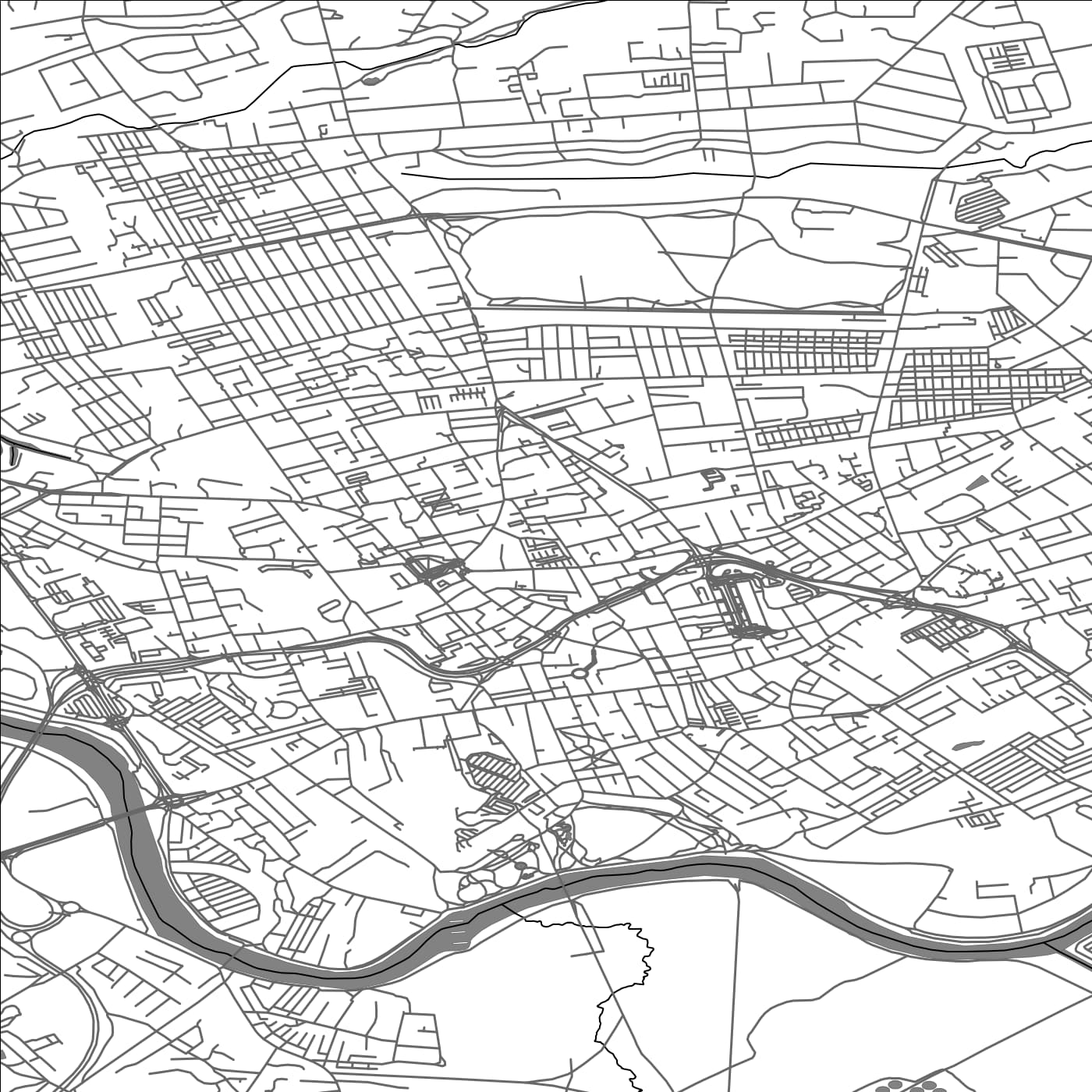 ROAD MAP OF PRESTON, UNITED KINGDOM BY MAPBAKES