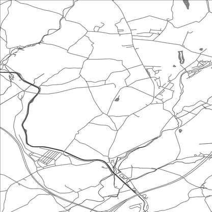 ROAD MAP OF PRESTON RICHARD, UNITED KINGDOM BY MAPBAKES