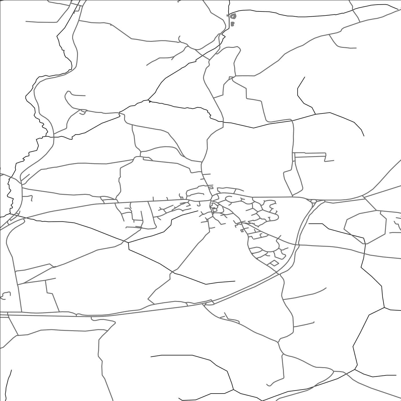 ROAD MAP OF PROBUS, UNITED KINGDOM BY MAPBAKES