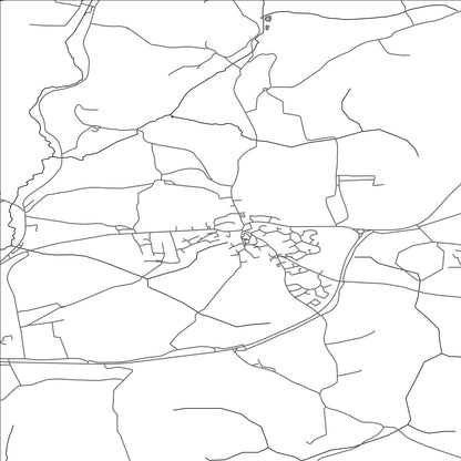 ROAD MAP OF PROBUS, UNITED KINGDOM BY MAPBAKES