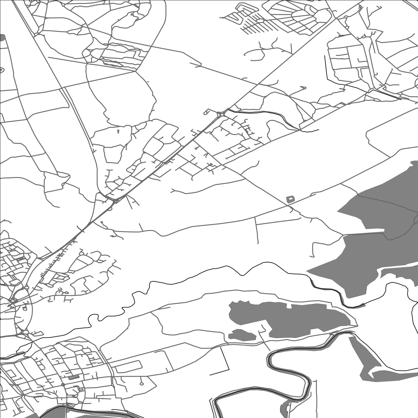 ROAD MAP OF PURBECK, UNITED KINGDOM BY MAPBAKES