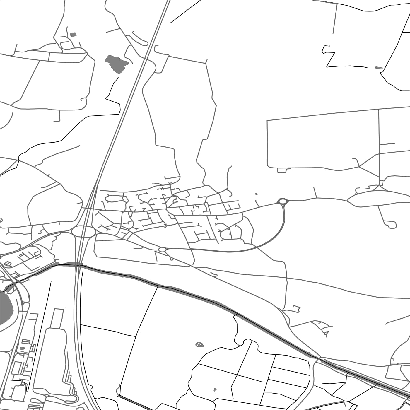 ROAD MAP OF PURITON, UNITED KINGDOM BY MAPBAKES