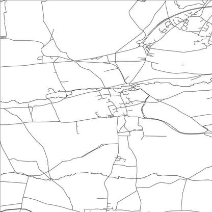 ROAD MAP OF QUEEN CAMEL, UNITED KINGDOM BY MAPBAKES