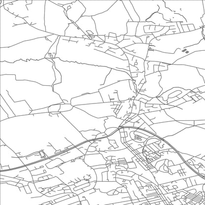 ROAD MAP OF RAMSGREAVE, UNITED KINGDOM BY MAPBAKES