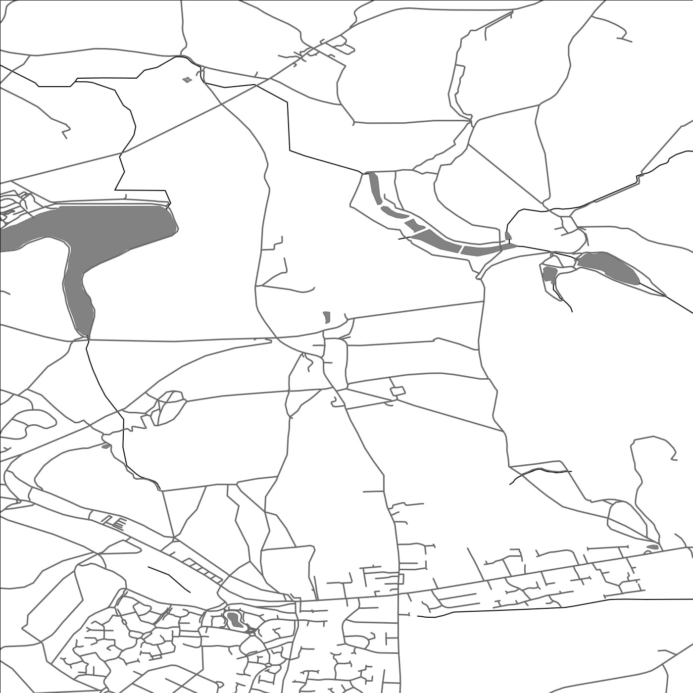 ROAD MAP OF RAVENFIELD, UNITED KINGDOM BY MAPBAKES