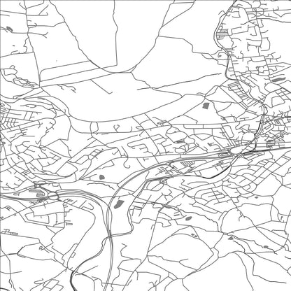 ROAD MAP OF RAWTENSTALL, UNITED KINGDOM BY MAPBAKES