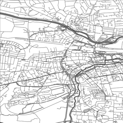 ROAD MAP OF READING, UNITED KINGDOM BY MAPBAKES