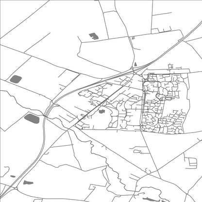 ROAD MAP OF RED LODGE, UNITED KINGDOM BY MAPBAKES