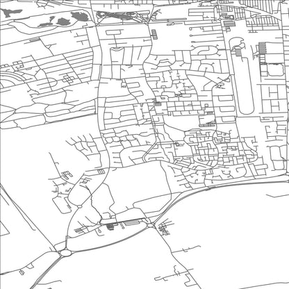 ROAD MAP OF REDCAR, UNITED KINGDOM BY MAPBAKES