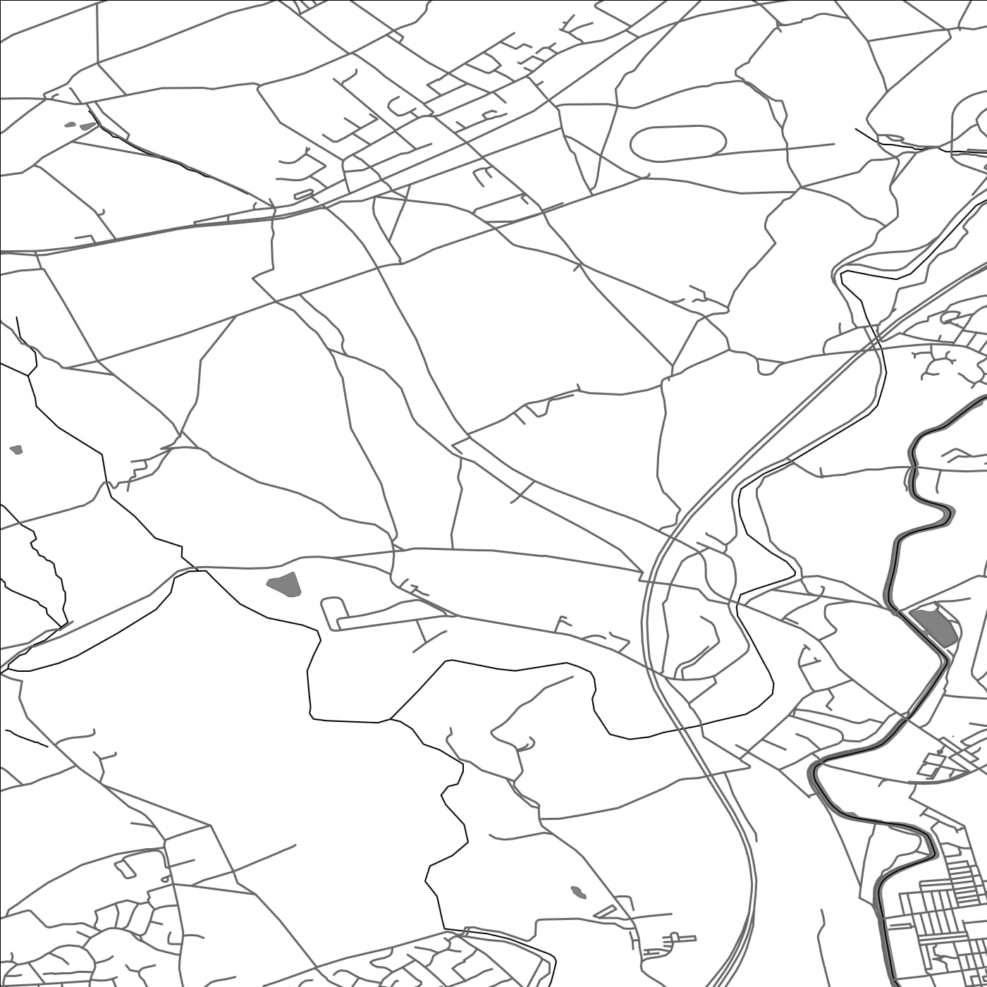 ROAD MAP OF REEDLEY HALLOWS, UNITED KINGDOM BY MAPBAKES